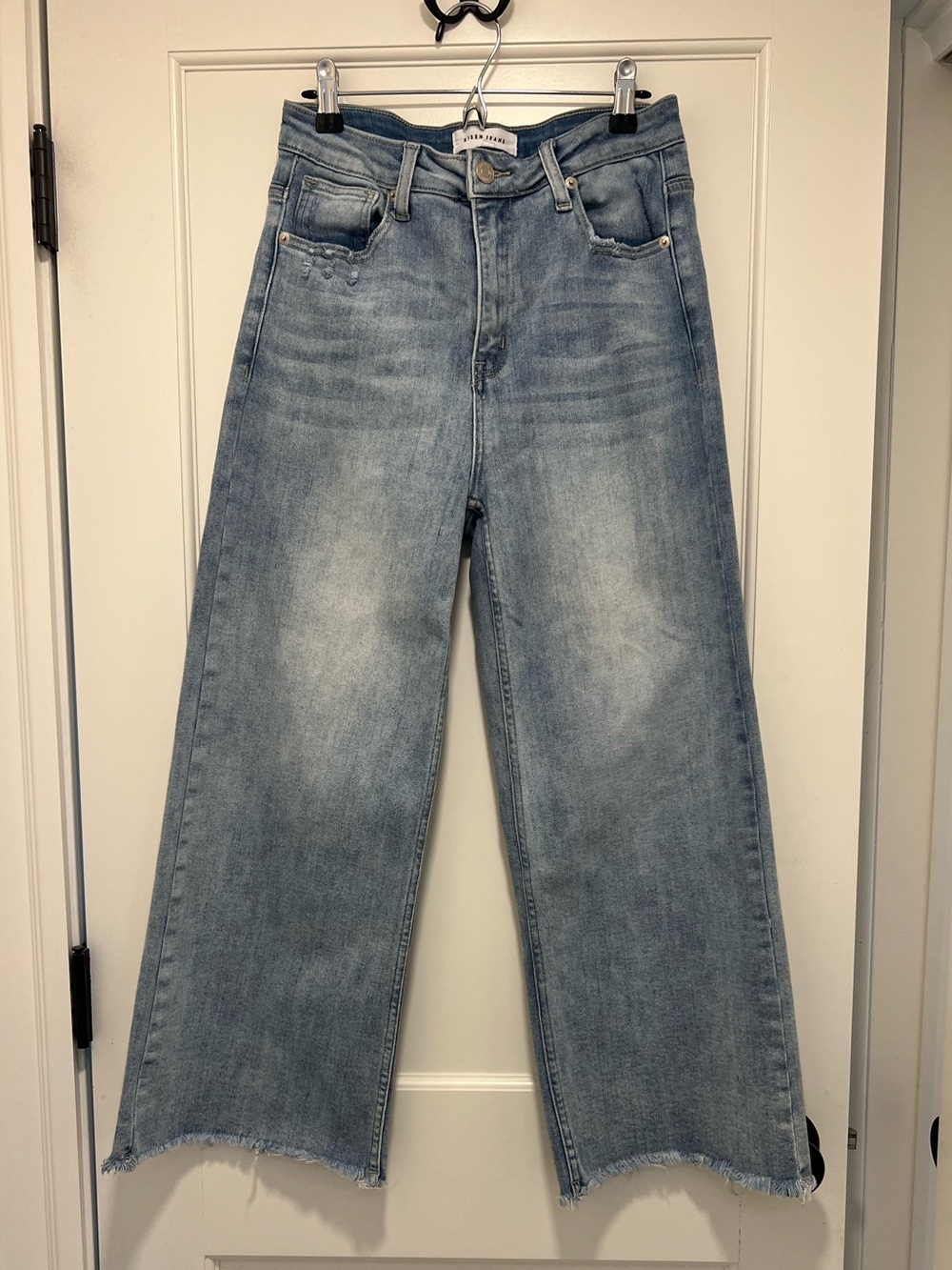 Risen Lighter Days Cropped Light Blue Women’s Ankle Jeans - Sz 28/7 - Picture 4 of 10